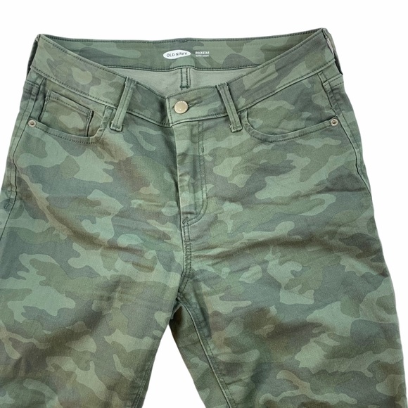 🍀Old Navy Rockstar Skinny Jeans Camo Print Frayed - Picture 3 of 9